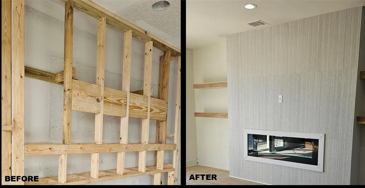 Why go out?...We can eat by the fireplace!