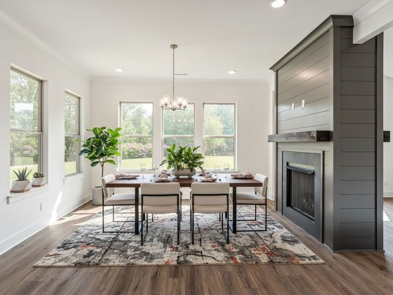 Furnished interior view inside a new home in Shelton Square, Murfreesboro (Image 17).