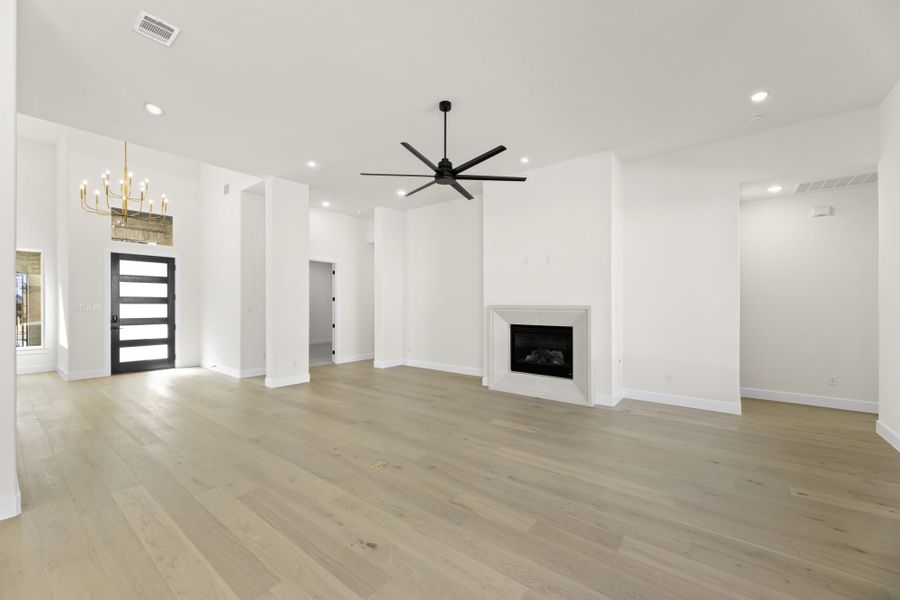 Representative unfurnished interior of a home built from the 5551 by Tradition Homes in Windsong Ranch, Prosper (Image 23).