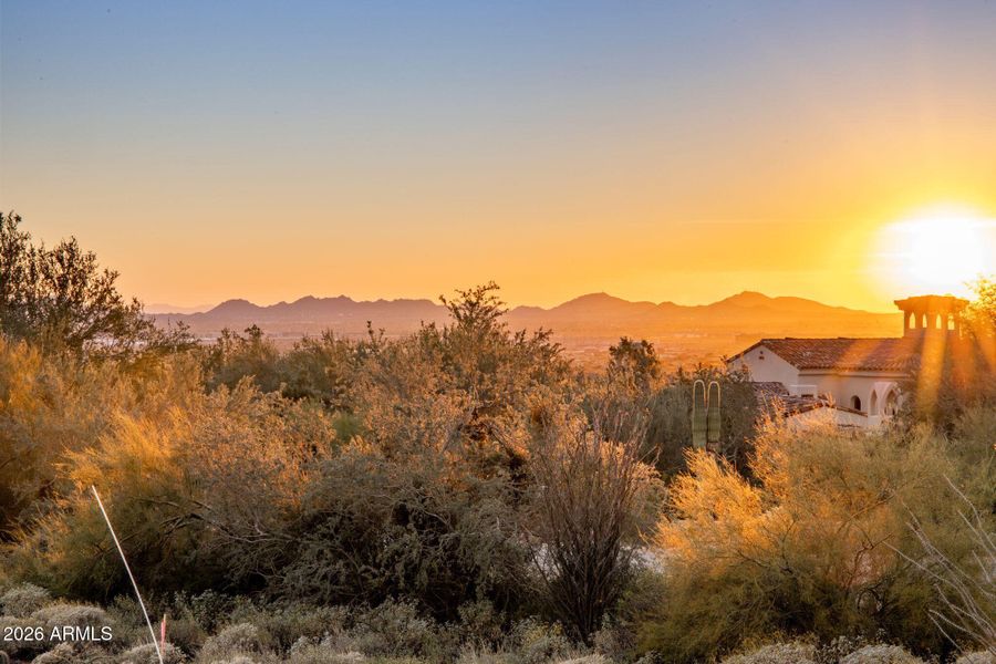 Sunset View to the southwest