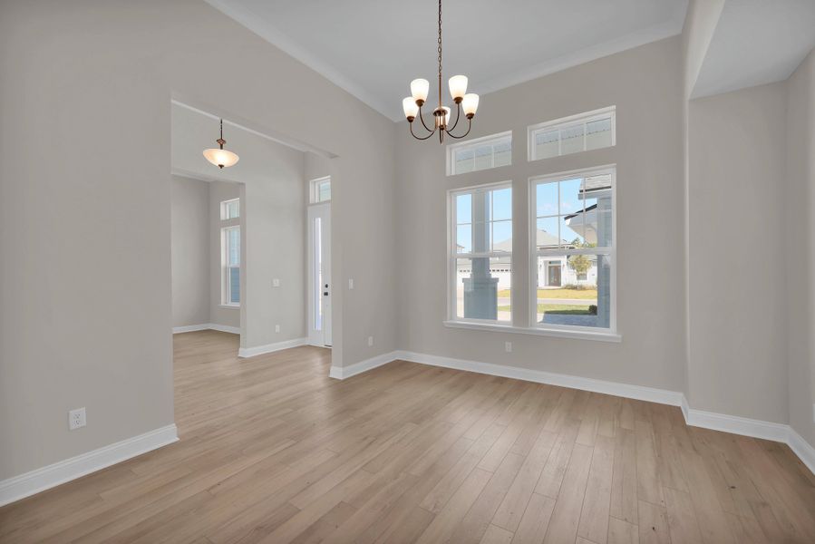 Representative unfurnished interior of a home built from the Stella by Riverside Homes in Hidden Creek at SilverLeaf, St. Augustine (Image 26).