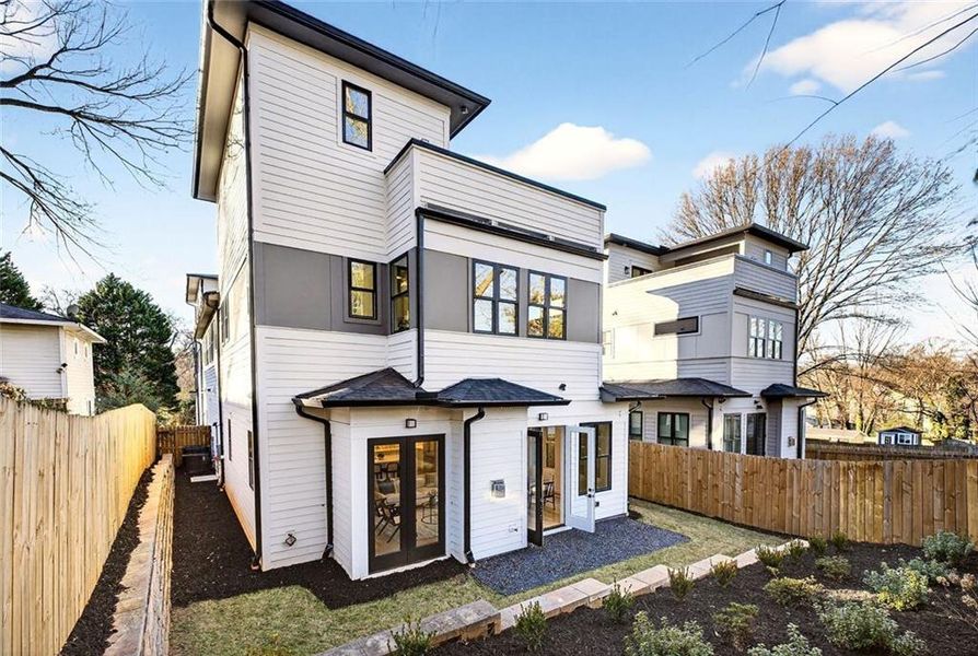 Exterior details and patio area of a home in , Atlanta (Image 34).