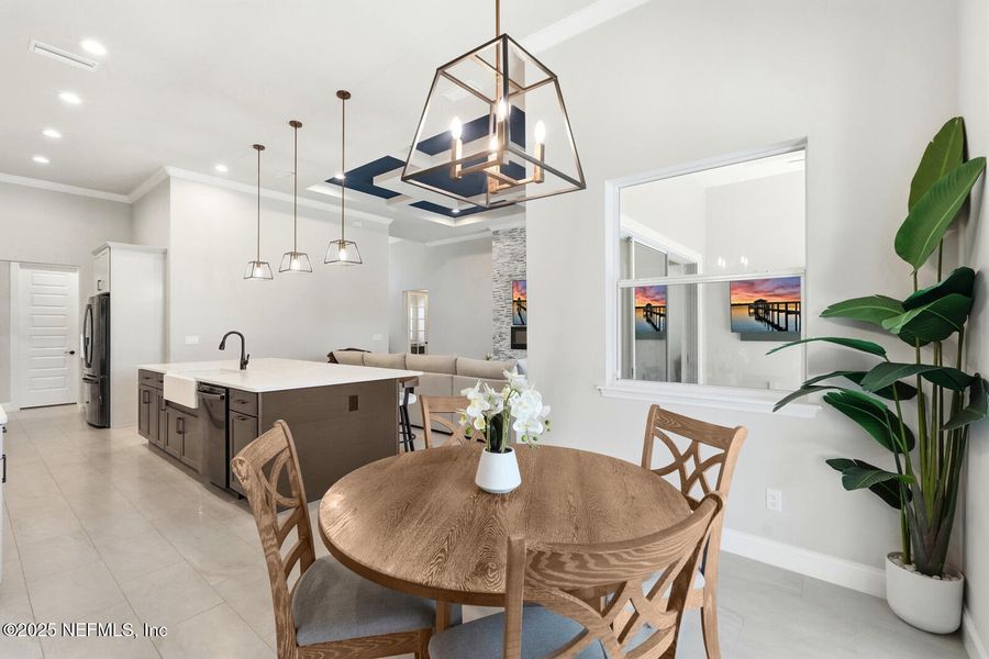 Furnished interior view inside a new home in , Palm Coast (Image 52).