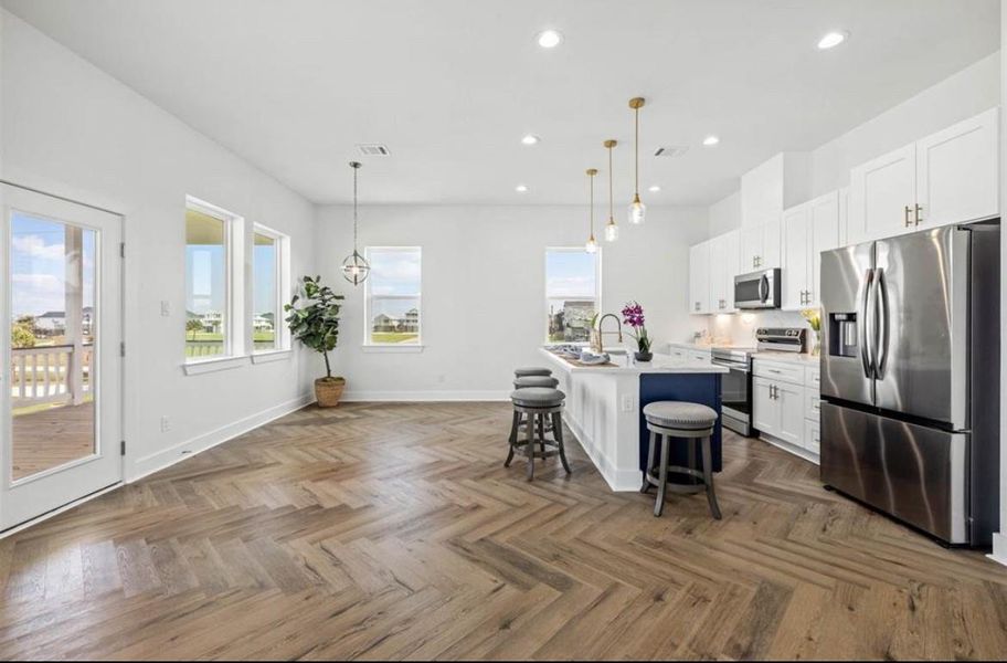 Furnished interior view inside a new home in , Galveston (Image 6).