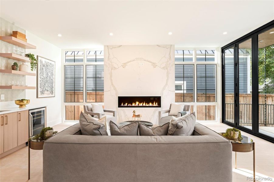 Furnished interior view inside a new home in , Denver (Image 17).