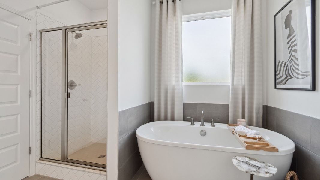 Representative furnished interior of a home built from the Meridian II by DRB Homes in Copperfield, Locust Grove (Image 11).