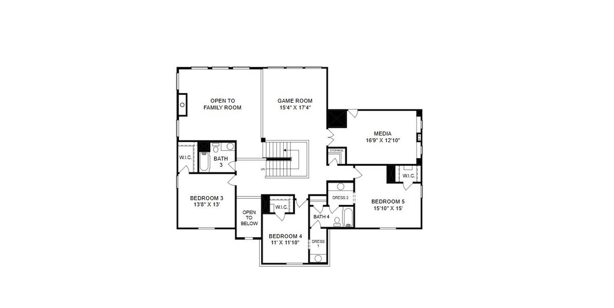 2D floor plan layout for the Boerne by Giddens Homes in Whispering Wind, Bertram, TX (Image 6). 2D floor plan layout for the Boerne by Giddens Homes in Whispering Wind, Bertram, TX (Image 6).
