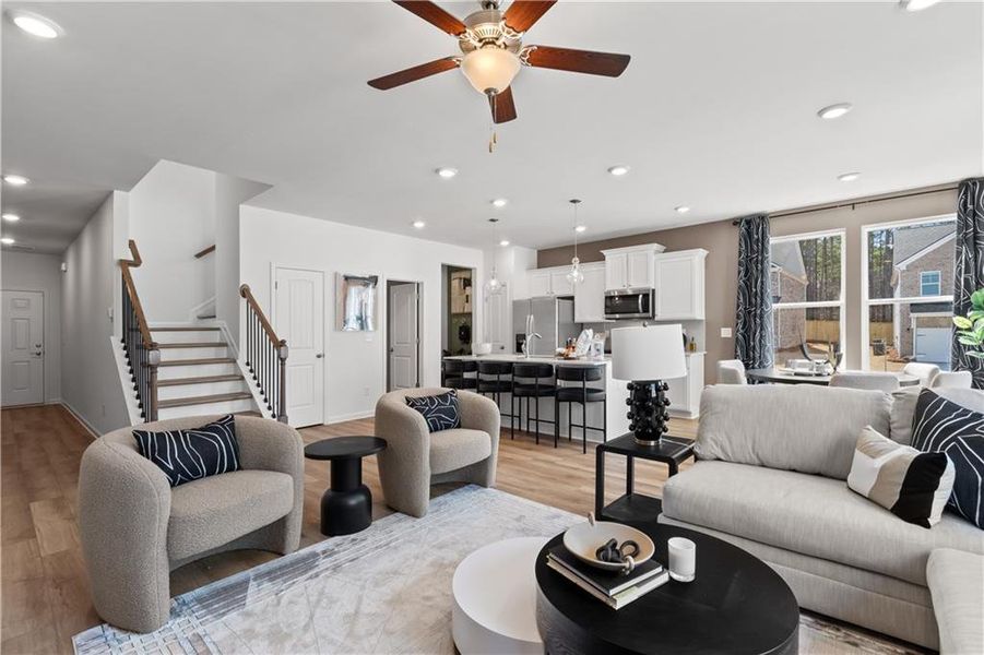 Furnished interior view inside a new home in Bowers Farm, McDonough (Image 12).