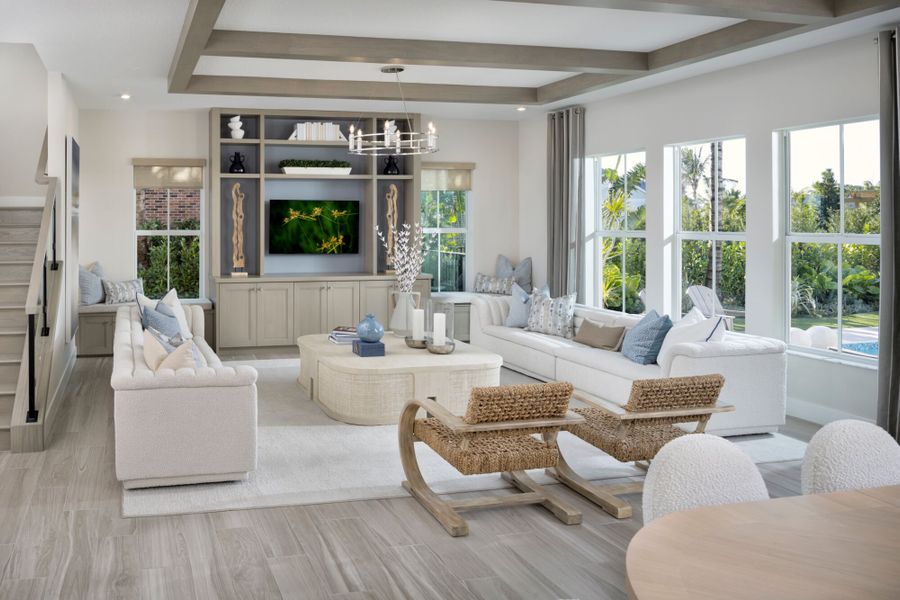 Representative furnished interior of a home built from the Seaside by Mattamy Homes in Newfield, Palm City (Image 10).