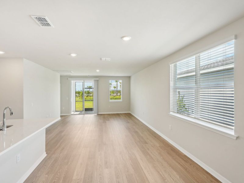 Great room in the Ibis floorplan at 44427 Diamond Trail Great room in the Ibis floorplan at 44427 Diamond Trail