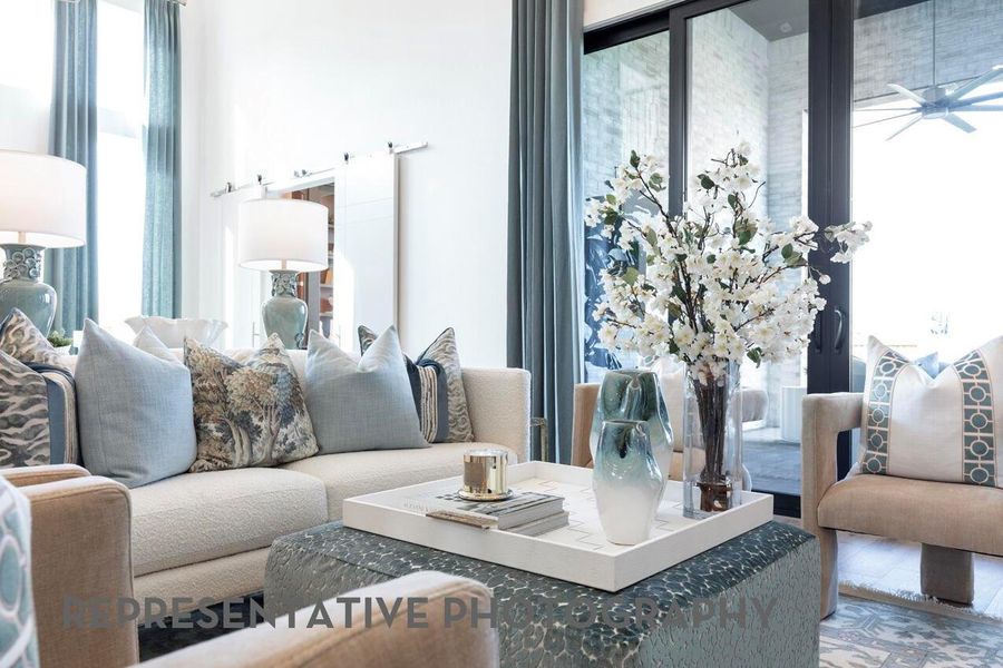 Furnished interior view inside a new home in Cross Creek West, Fulshear (Image 15).