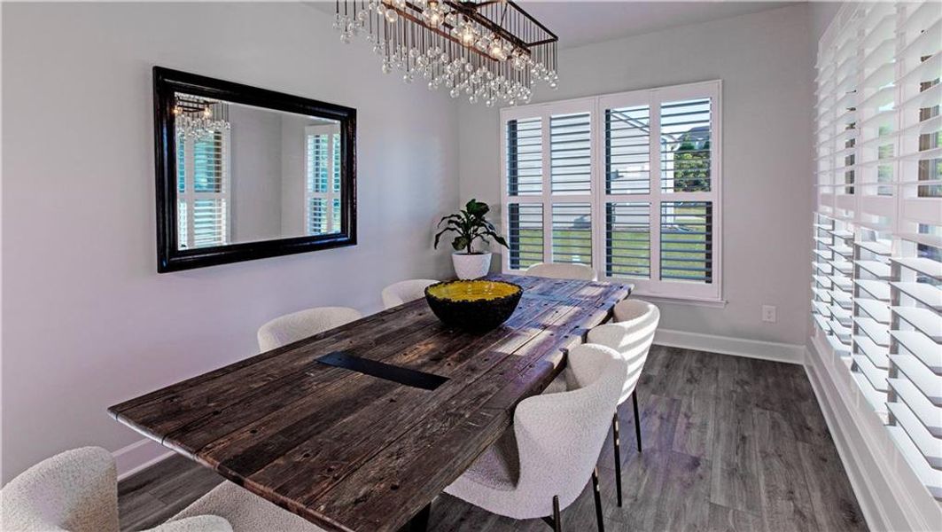 Furnished interior view inside a new home in , Hoschton (Image 9).