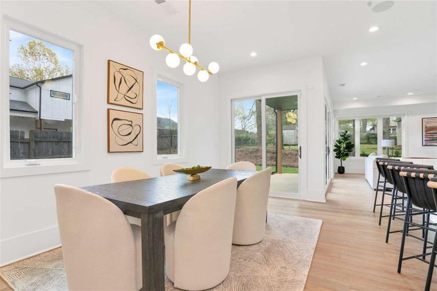 Furnished interior view inside a new home in , Atlanta (Image 17).