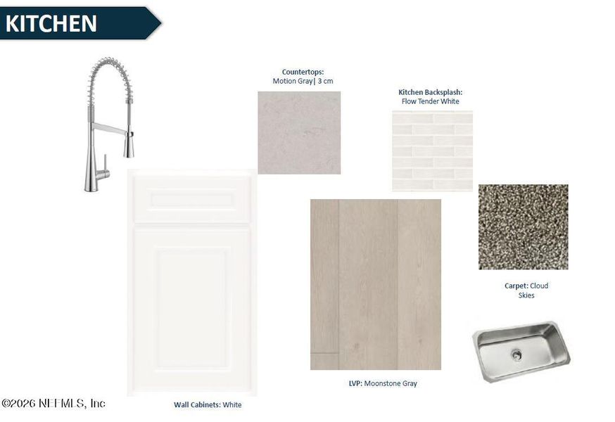 Sample of building materials used in homes in The Preserve at Bannon Lakes, St. Augustine (Image 20).