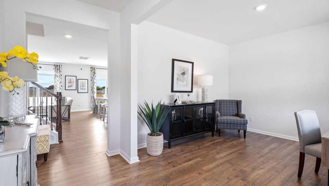 Representative furnished interior of a home built from the Hayden by D.R. Horton in Brookside Farms, Greer (Image 7).