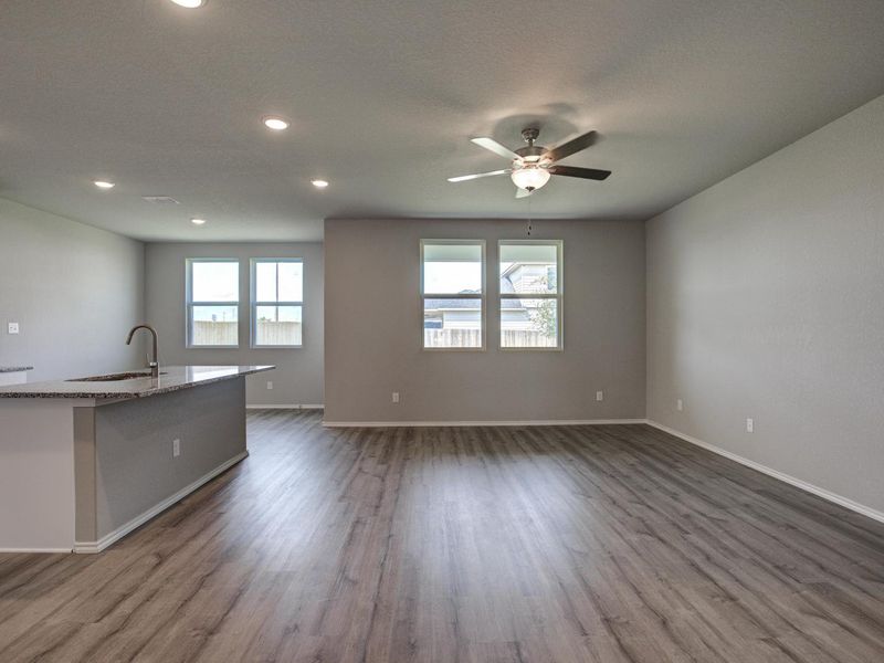 Representative unfurnished interior of a home built from the The Asheville E by Davidson Homes LLC in Hannah Heights, Seguin (Image 14). Representative unfurnished interior of a home built from the The Asheville E by Davidson Homes LLC in Hannah Heights, Seguin (Image 14).