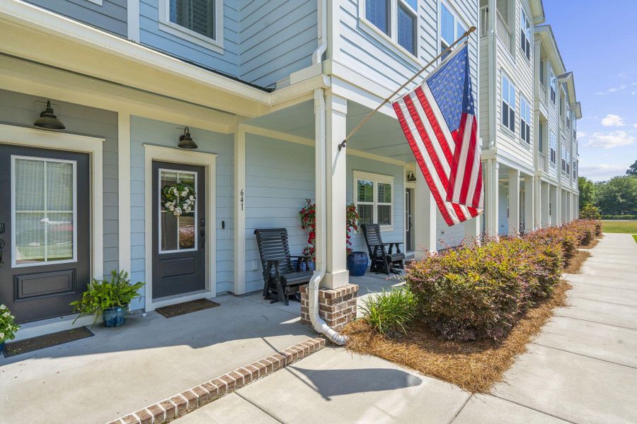 Exterior details and patio area of a home in , Summerville (Image 3). Exterior details and patio area of a home in , Summerville (Image 3).