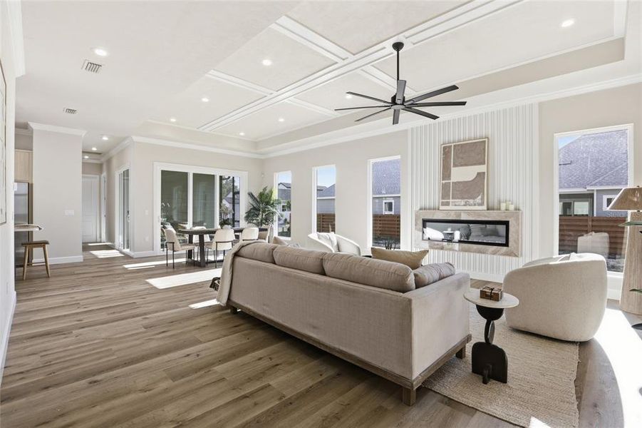 Furnished interior view inside a new home in , Newberry (Image 21).