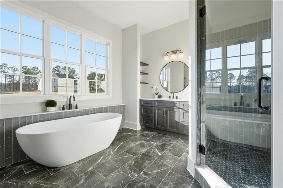 Furnished interior view inside a new home in , Rydal (Image 19).