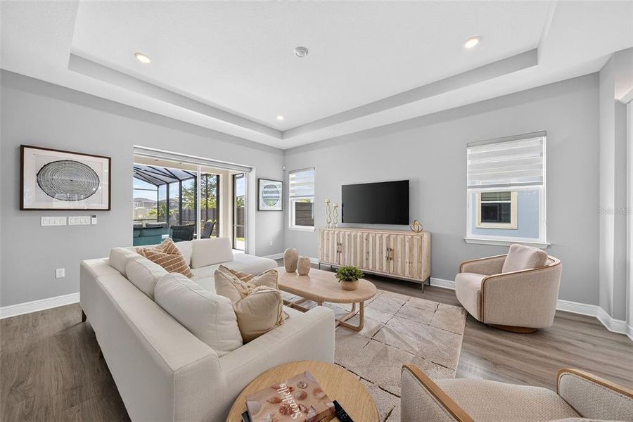 Furnished interior view inside a new home in Laureate Park, Orlando (Image 11). Furnished interior view inside a new home in Laureate Park, Orlando (Image 11).