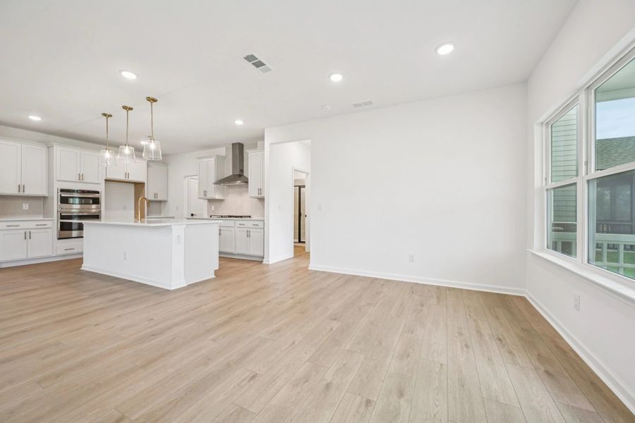 Breakfast Area featuring the AW Collection® Serene - Airy and grounded in calm, muted tones.