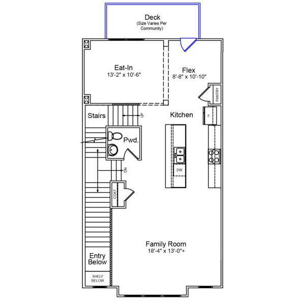 2D floor plan layout of this home in Sweetbrier, Durham, NC (Image 3).