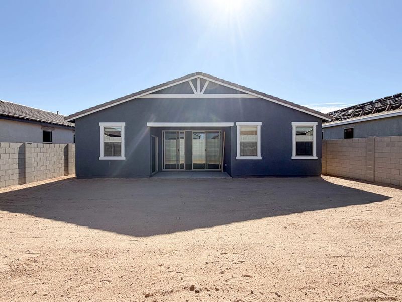 Back exterior elevation Back exterior elevation