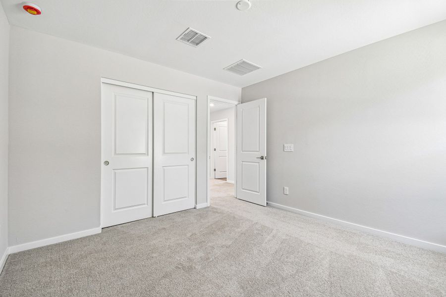 A room with white doors. A room with white doors.