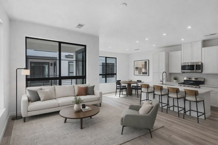 Furnished interior view inside a new home in The Hub at Virginia Village, Denver (Image 3).