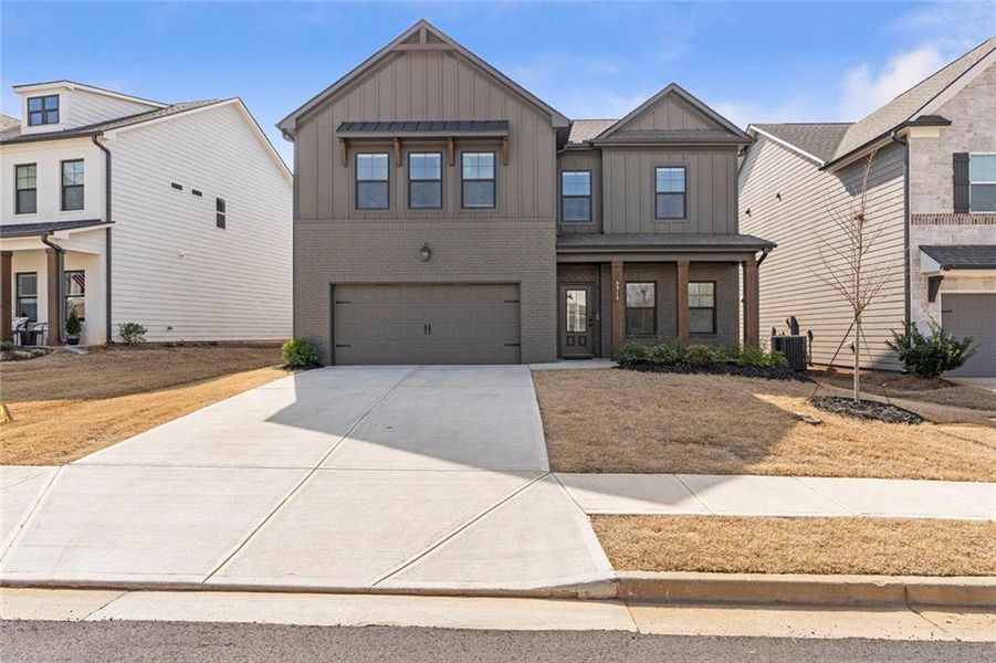 Front exterior of a new home in , Gainesville, GA, highlighting curb appeal (Image 25).