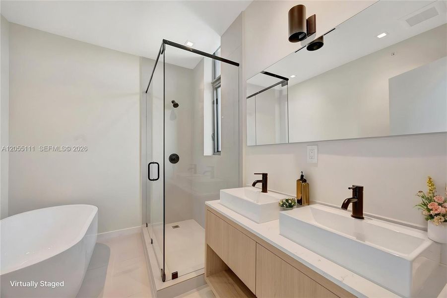 Furnished interior view inside a new home in , Miami (Image 14). Furnished interior view inside a new home in , Miami (Image 14).