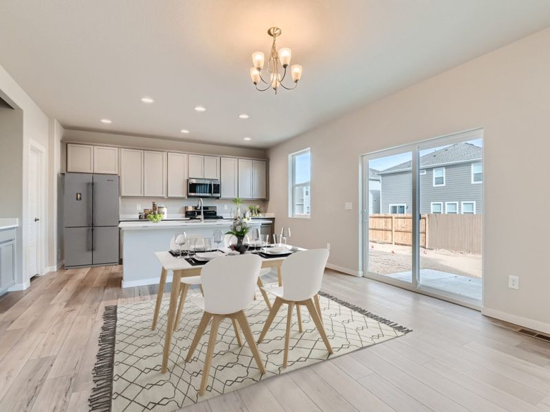 Representative furnished interior of a home built from the Onyx by View Homes in Lochbuie Station – Jewel Collection, Lochbuie (Image 4).