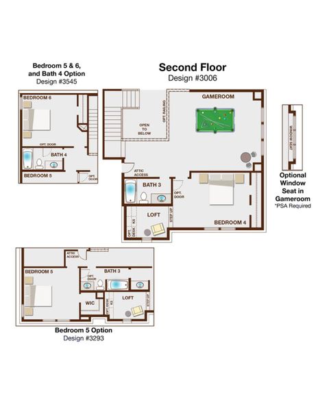 2D floor plan layout for the Grand Palm - Executive Platinum by Grand Homes in Monterra, Fate, TX (Image 4).