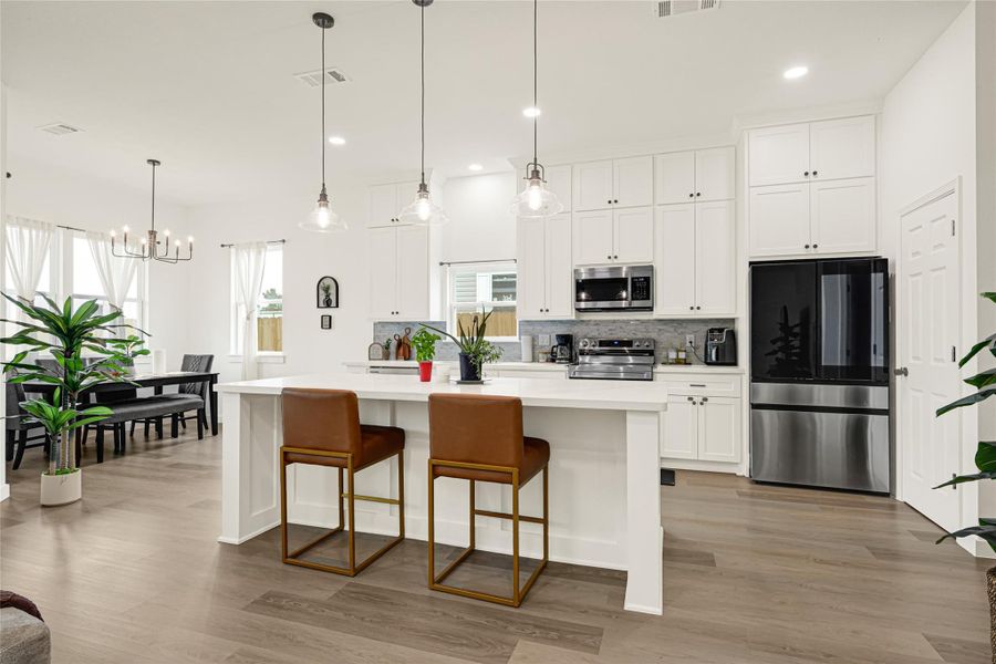Furnished interior view inside a new home in , Conroe (Image 8).