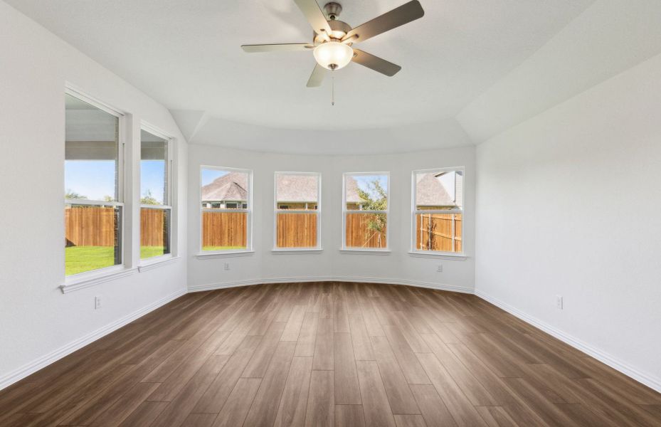 Expansive owner's suite with Bay window and privat