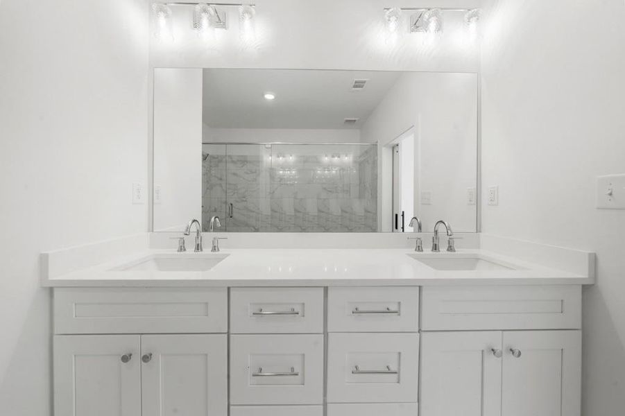 Furnished interior view inside a new home in , Canton (Image 44).