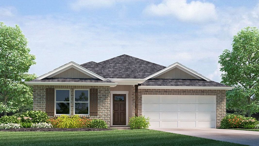 Representative exterior photo of a completed home built from the SPRUCE by D.R. Horton in Morford, Jackson, TN (Image 2).