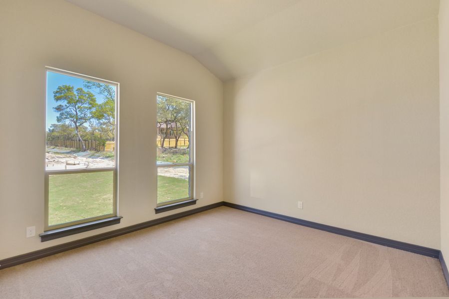 Representative unfurnished interior of a home built from the The Scottsdale 5500 by Whitestone Custom Homes in Johnson Ranch, Bulverde (Image 29). Representative unfurnished interior of a home built from the The Scottsdale 5500 by Whitestone Custom Homes in Johnson Ranch, Bulverde (Image 29).