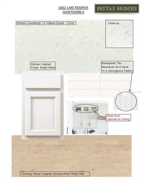 Sample of building materials used in homes in The Reserve at Victoria, Deland (Image 8).