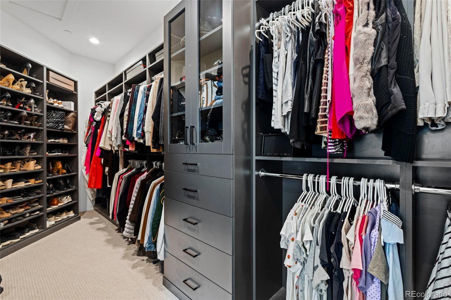 Custom designed closet