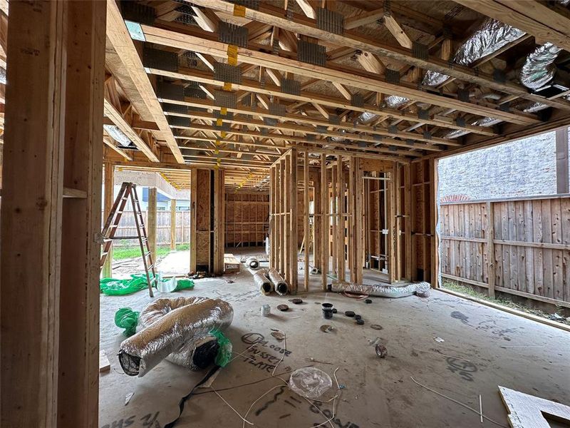 View of Dining room. Construction phase as of November 13, 2024.