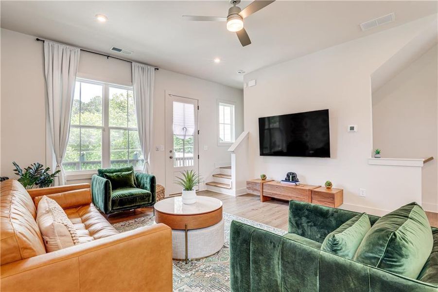 Furnished interior view inside a new home in , Atlanta (Image 7).