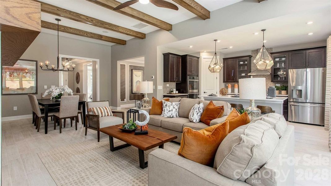 Furnished interior view inside a new home in Handsmill on Lake Wylie, York (Image 5).