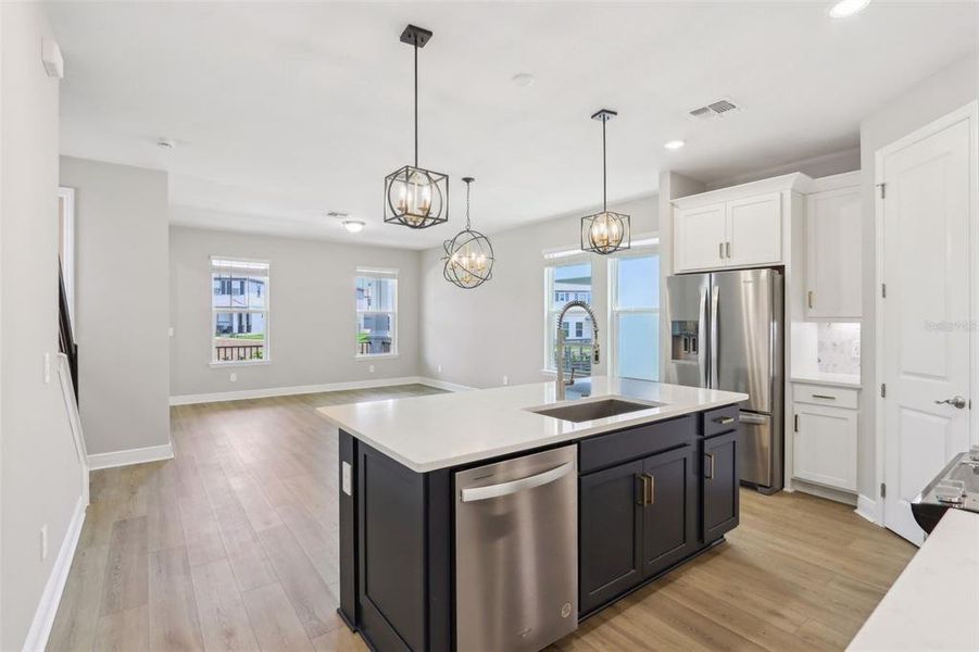 Furnished interior view inside a new home in Silverleaf Reserve Bungalows, Winter Garden (Image 6).