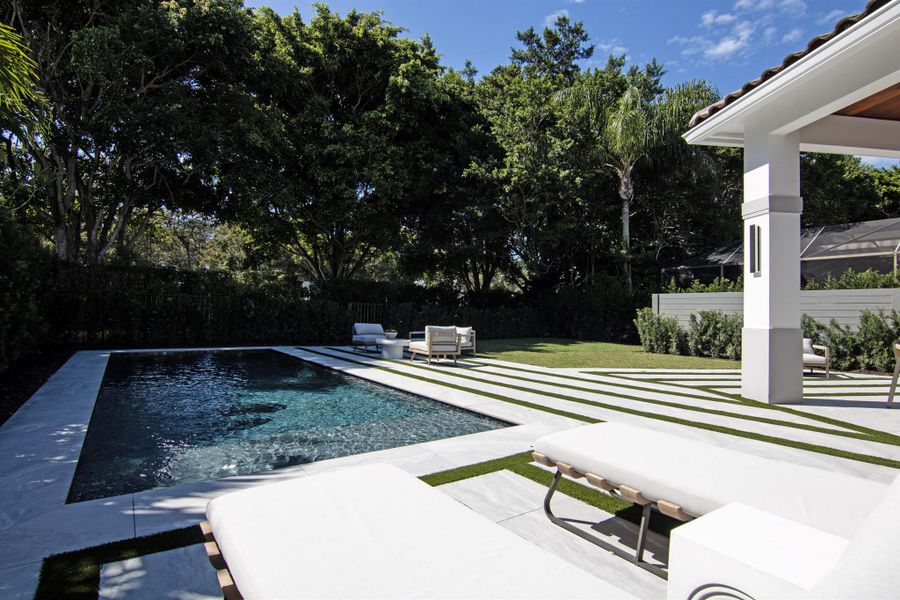 Exterior details and patio area of a home in , Wellington (Image 36).