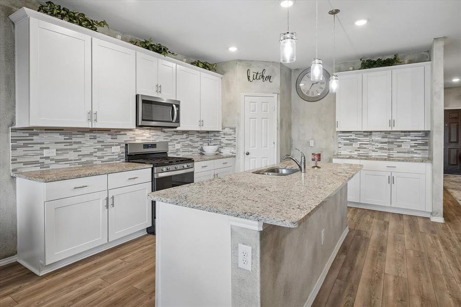 Furnished interior view inside a new home in Whitewing Trails, Princeton (Image 17).