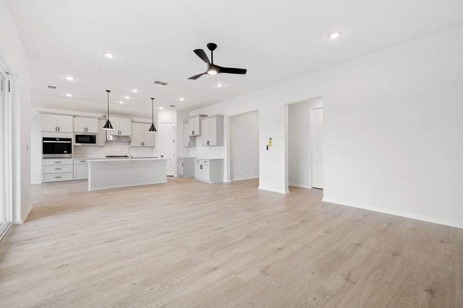 Furnished interior view inside a new home in Sage Hollow, Kyle (Image 15).
