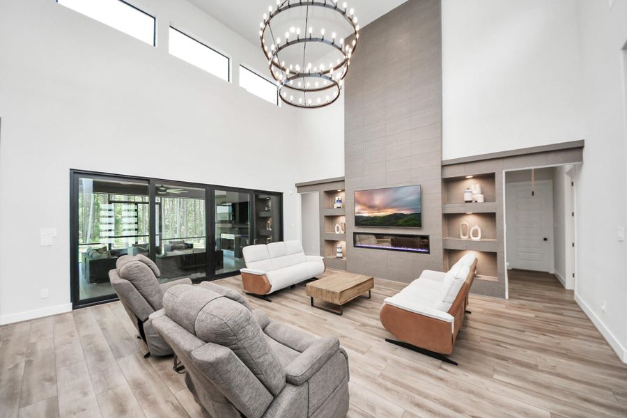 Furnished interior view inside a new home in , Willis (Image 23).