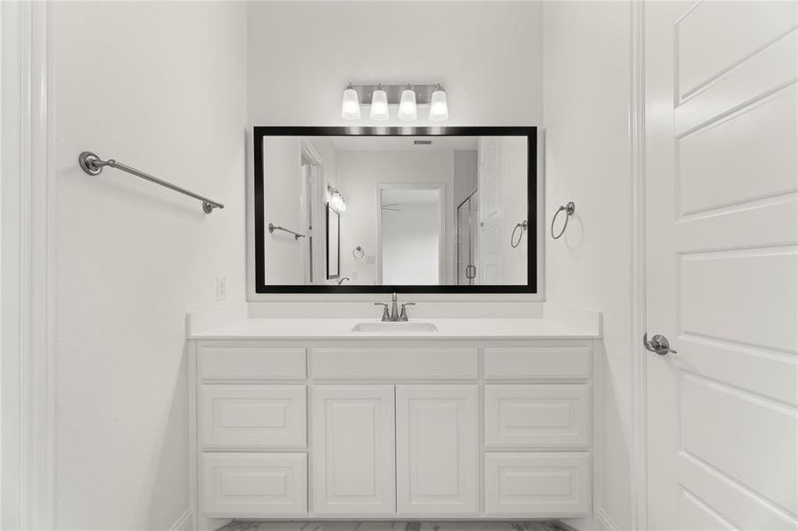 Furnished interior view inside a new home in Villas at Long Branch, Rowlett (Image 12).