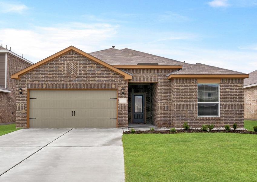 The Reed is a beautiful one-story brick home.